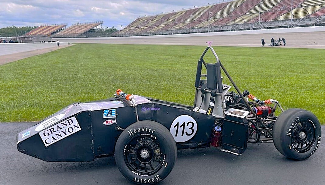 Gcu Racing GCU Motorsports pressing pedal for competition - GCU News