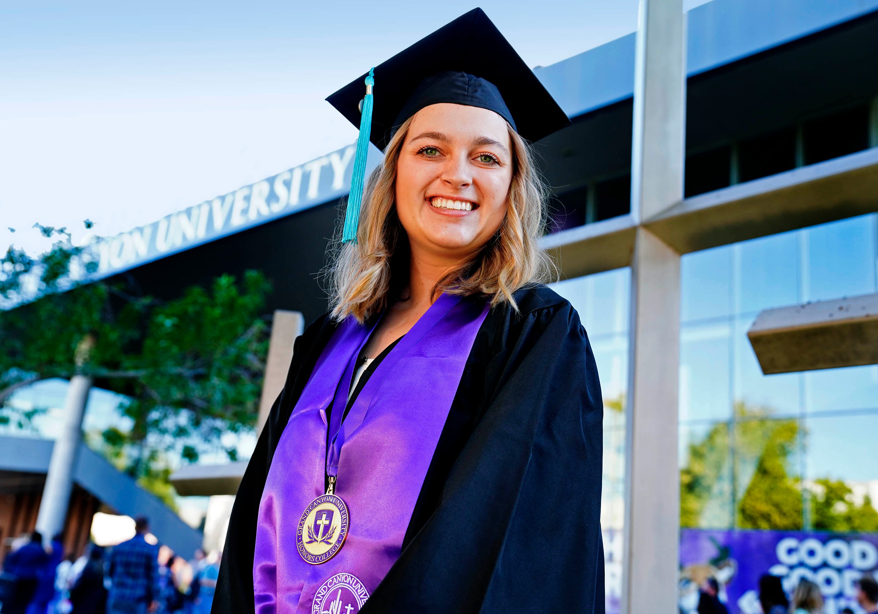 Graduate takes unexpected path to 'be that person' who helps refugees - GCU News