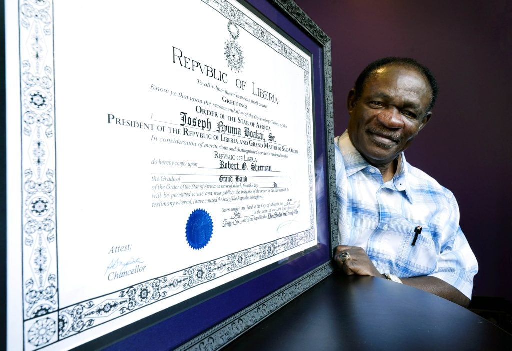 Featured image for: GCU professor honored for distinguished service to his native Liberia