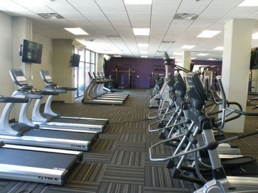 Treadmills and ellipticals stand at the ready inside Chaparral Hall, home of a second on-campus exercise facility.