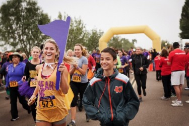 Nearly 800 runners and walkers turned out Saturday for the GCU Run to Fight Children's Cancer in San Diego.