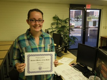 GCU junior Alexa Tyson, an education major, is the Student Worker of the Month for November.