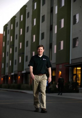 Matt Hopkins oversees GCU's departments of housing and residence life. (Photo by Darryl Webb)