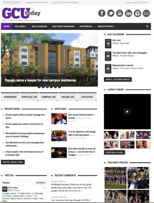 GCU Today's website redesign puts more emphasis on the content readers want most.