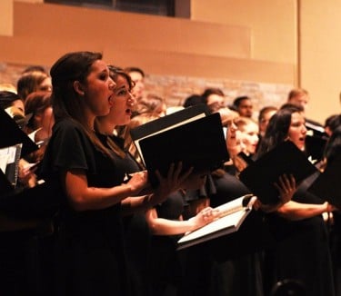 The Canyon Choral Society took the audience through the emotions of despair, hope, tension, triumph, joy and peace.