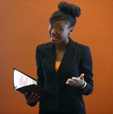 Jasmine Richardson will compete against some of the best collegiate public speakers at a national tournament at ASU in April.