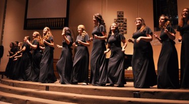 "Raise Your Voice" from "Sister Act" became and song-and-dance number by the women in the Canyon Singers at Tuesday night's annual Broadway and opera choral concert at First Southern Baptist Church.