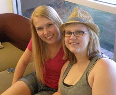 Holly Nordquist (left) and Cassie Hawk