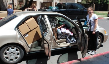 Cady Cartwright compared the three-hour process of packing her Acura to playing a game of Tetris.