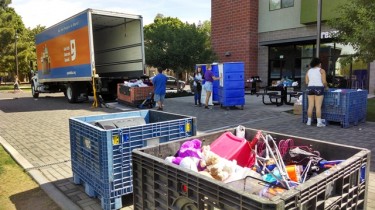 Donations collected at GCU dorms last week will raise money for Goodwill of Central Arizona job training programs.