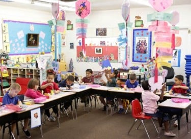 Learning is in full, colorful swing in Jamie Ross' kindergarten class at Phoenix Christian. 