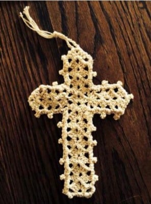 The patient's friend gave Mitchell this cross. 