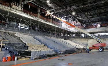 The new upper deck at GCU Arena has taken shape. Photo by Darryl Webb
