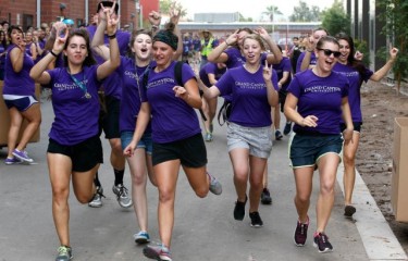 A thundering herd of Lopes were having a good time at Sedona Hall on Thursday morning during Day 2 of Move-In. 