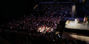 Palin and Dinesh D'Souza drew nearly 2,000 people to the GCU event. 