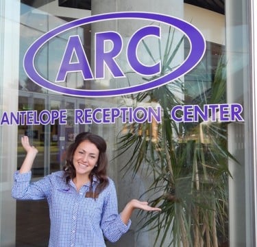 Claire Hamlin, a student worker in GCU's Antelope Reception Center, is one of the University's best goodwill representatives. 