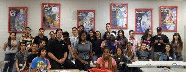 Saenz and Goode spend their days teaching students about "The 7 Habits of Highly Effective Teens" through a peer leadership class. 