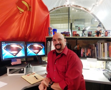 Dennis Reiber, an employee at the 27th Avenue, is the consummate Superman fan.