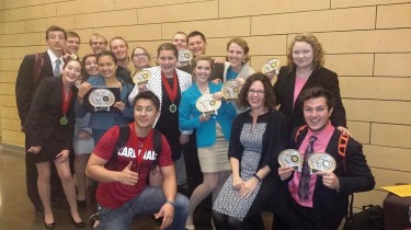 GCU's student speech and debate team earned several Top 5 awards and overall first-place honors at the Pacific Southwest Collegiate Forensics Association's Fall Championships Tournament at Mt. San Antonio College in Walnut, Calif. Photo courtesy of Barry Regan.