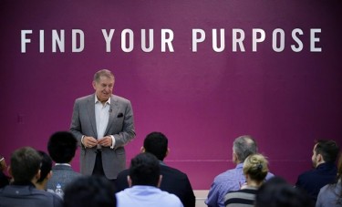 Jerry Colangelo addressed business graduate students during a lecture on Thursday, then stuck around for a long Q-and-A session.  