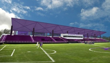Artist's rendering of the new GCU soccer stadium.