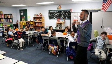 GCU alumnus Anthony Pérez, a graduate of the Rodel Foundation of Arizona’s Promising Student Teacher Program, often reminds his Sunset Elementary School students that they have one job: learn and be prepared for college.