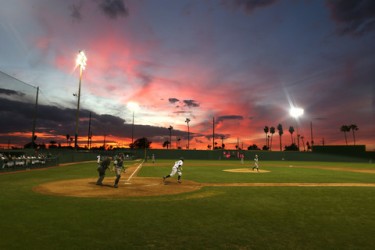Breathtaking sunsets have become part of the scene at Brazell Stadium, the Lopes’ home turf, which provides a vibrant fan experience on the Phoenix campus.