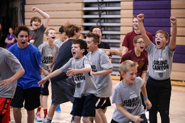 There were lots of happy boys during the first week of the Dan Majerle Summer Basketball Camps.