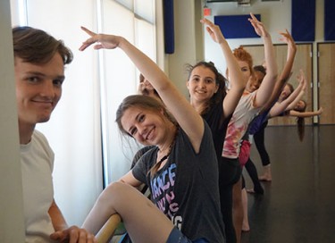 The students, from California and Arizona, are learning about ballet, jazz, contemporary, improvisation and more. 