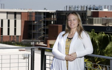 Dr. Melissa Trombley, who joined GCU as lead faculty on electrical engineering, worked for 10 years at Intel in Chandler on the massive, multimillion-dollar equipment used to manufacture computer semiconductors. (Photo by Darryl Webb)