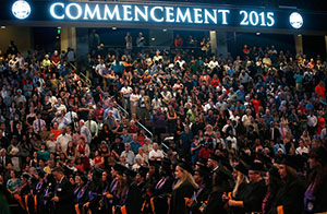 For the first time, GCU held four commencement ceremonies for non-traditional graduates over a two-day period. 