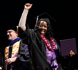 This is why GCU staffers volunteer at commencement. (Photo by Darryl Webb)