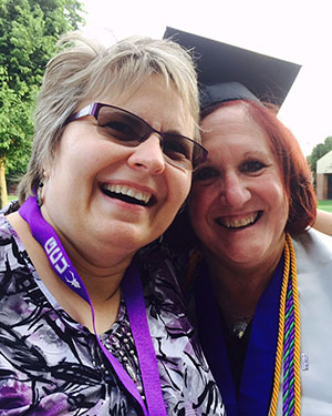 GCU Michele Kramlich and Bimtliff met face-to-face for the first time Saturday on campus. 