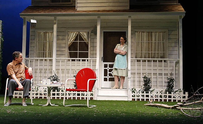 The elaborate set design is one of the many highlights of "All My Sons," which opens Friday in Ethington Theatre.