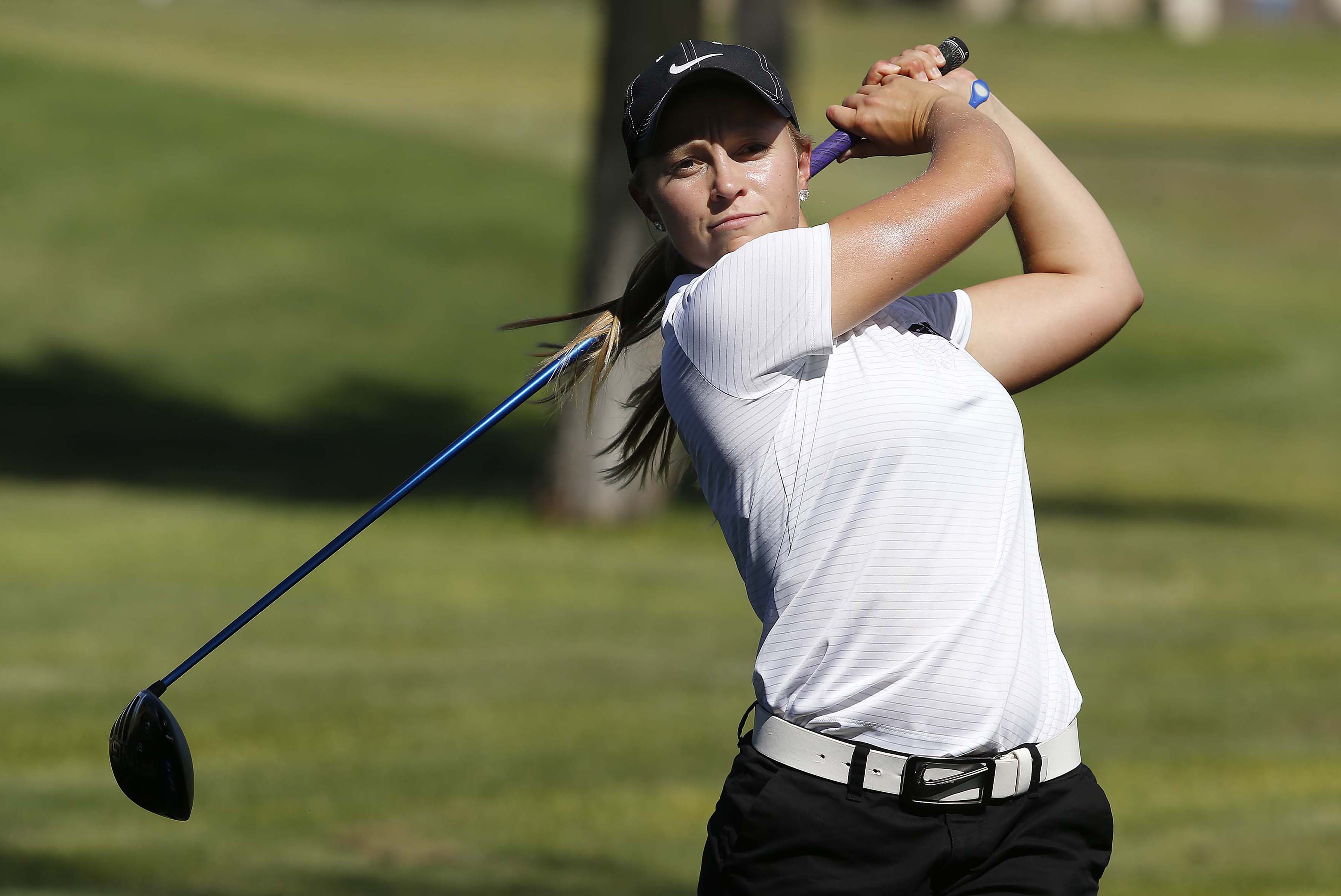 Brittany Holen became one of the leaders of the women's golf team after making it as a walk-on in her junior year, and she also was president of the Sports Business Club. 