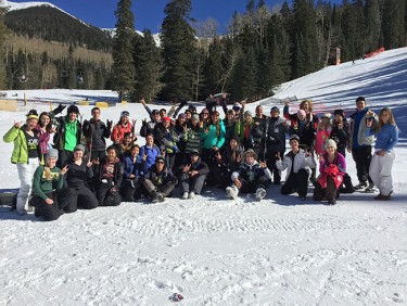 Getting a group rate on ski trips is another perk offered by the Outdoors Club.