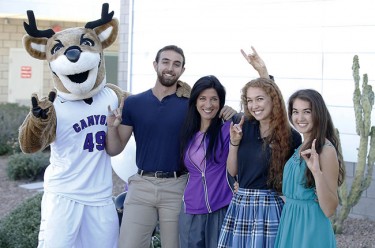 Thunder is joined by the Wilson family (from left): Jacob, Dorina, Areina and Desiree.