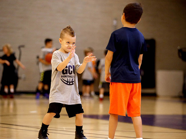 "Bring it on!" says one young competitor at the Dan Majerle boys' basketball camp.