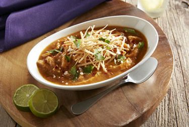 Get a flavorful filling of Canyon 49's chicken tortilla soup.