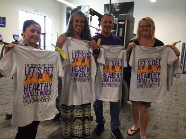 Team Walkaholics members, from left, Nancy Martinez, Leanne Hillman, Michael Rodriguez and Maria Moses.