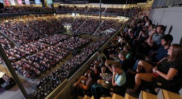 The first Chapel of the new academic year drew an overflow crowd to GCU Arena.