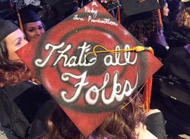 Nurses love to decorate their mortar boards.