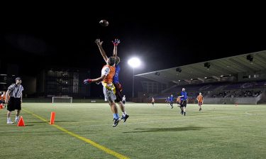 Intramural football was played in GCU Stadium for the first time last week. 