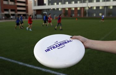 There are 11 intramural sports on campus, including Ultimate Frisbee.