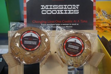 Mission Cookies, sold in the GCU Student Union, raise money for the Phoenix Rescue Mission.