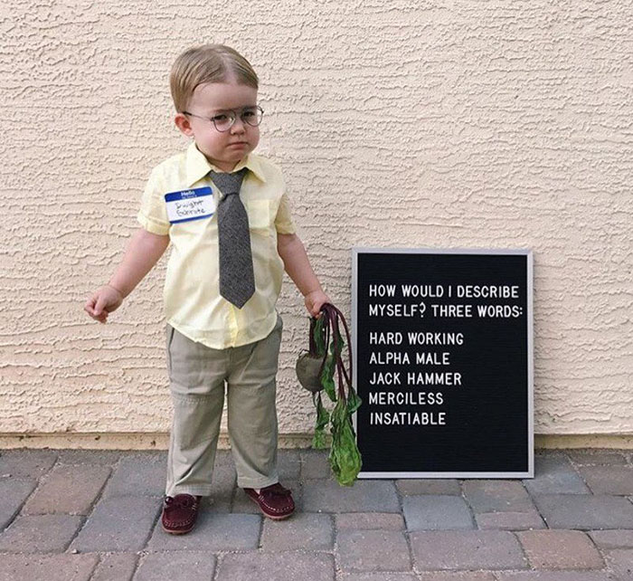 Lincoln Gill, aka Dwight Schrute from "The Office," is the newest social media star and the son of a GCU counselor. This photo, taken by his mother, went viral.