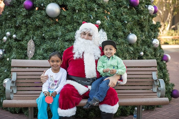 A visit with Santa was one of the highlights for the kids at Canyon Cares Christmas. (Photo by Slaven Gujic)