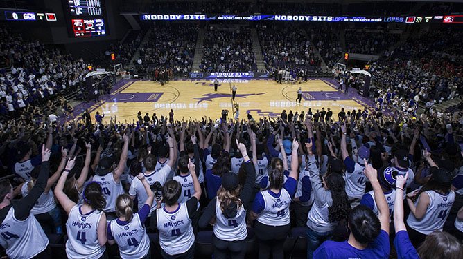 The Havocs fill the entire east side of GCU Arena and will make their presence known Saturday night.
