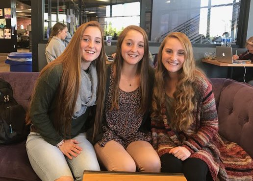 Emily, Becca and Libbie Jones are all freshmen at Grand Canyon University.