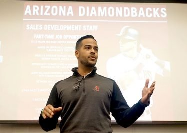 Anthony Synegal explains what he does as director of group events and hospitality for the D-backs.